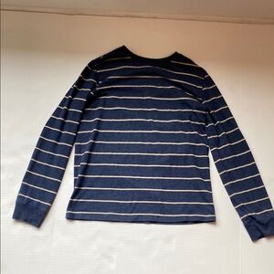 Cat & Jack Long Sleeve Blue and White Tee